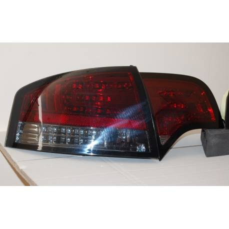 SET OF REAR TAIL LIGHTS AUDI A4 2005-2008 4-DOOR LED RED ...