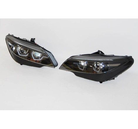 Set Of Headlamps BMW Z4 E89 09-13 Black Drl Xenon
